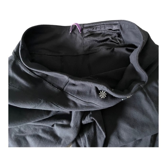 ATHLETA ‎ Power Kick Wide Leg Capris Leggings Black Size Small - Picture 10 of 11